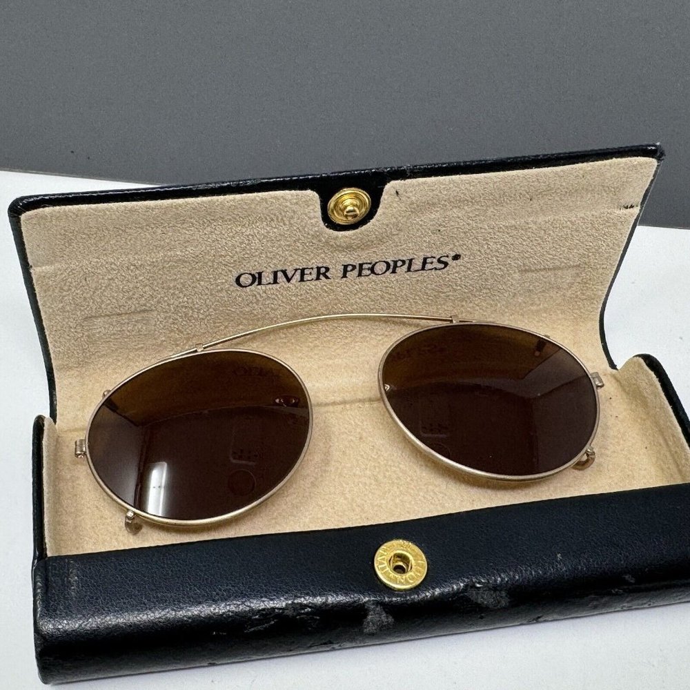 Oliver Peoples vintage Op 639 clip on Sunglass